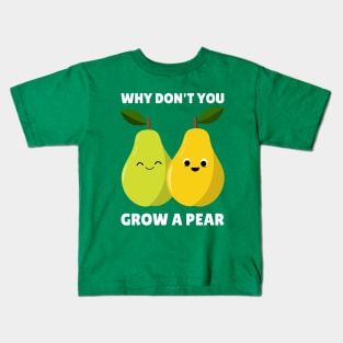 Grow a Pear, Pair Gardening Pear Tree Gardener Kids T-Shirt